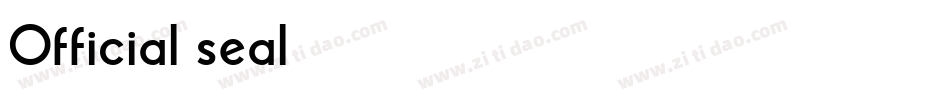 Official seal字体转换